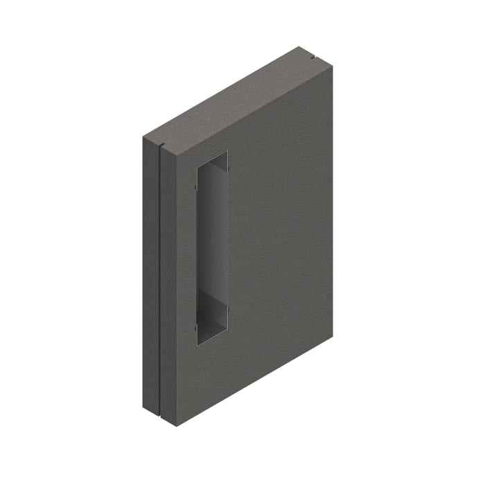 Schedel Schamwand 120 x 80 x 17,5 cm für emco asis WC Modul