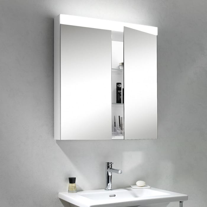 Schneider PATA LED Spiegelschrank PAT 60/2/LED 59,5 x 75,6 cm, 3000 K, DE