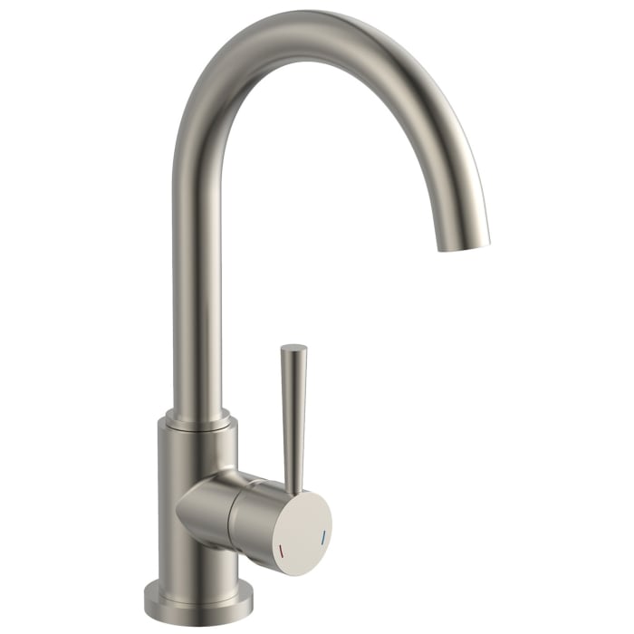 Schütte CORNWALL Einhebel Spültischarmatur mit hohem Rundbogenauslauf, Höhe 33,6 cm