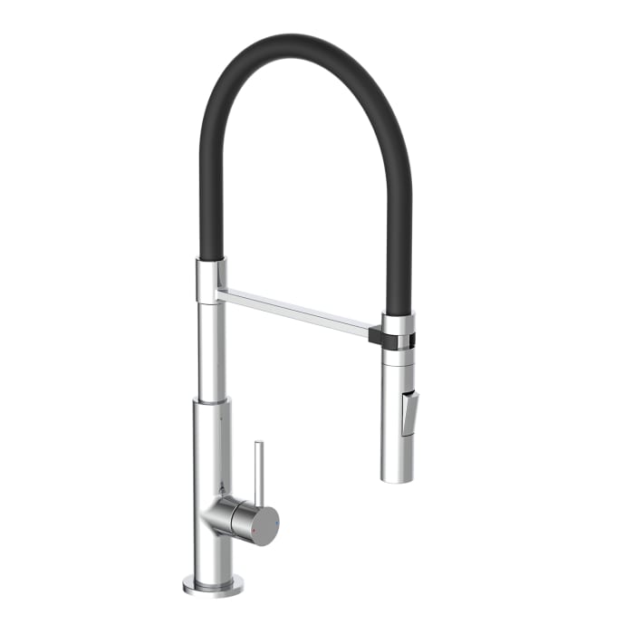 Schütte STILO Einhebel Spültischarmatur mit Geschirrbrause, Höhe 50,6 cm