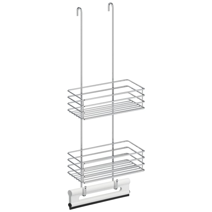 Smedbo Sideline Duschkorbset mit Abzieher weiß