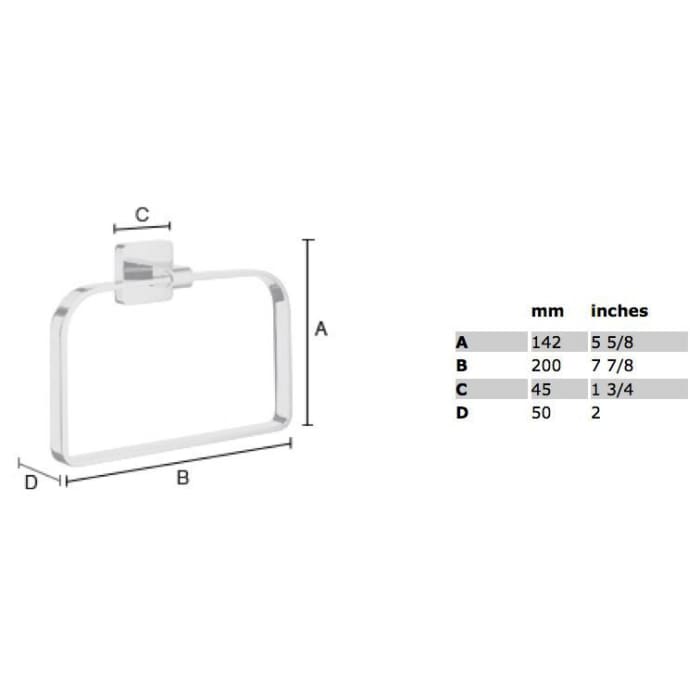Smedbo Ice Handtuchring
