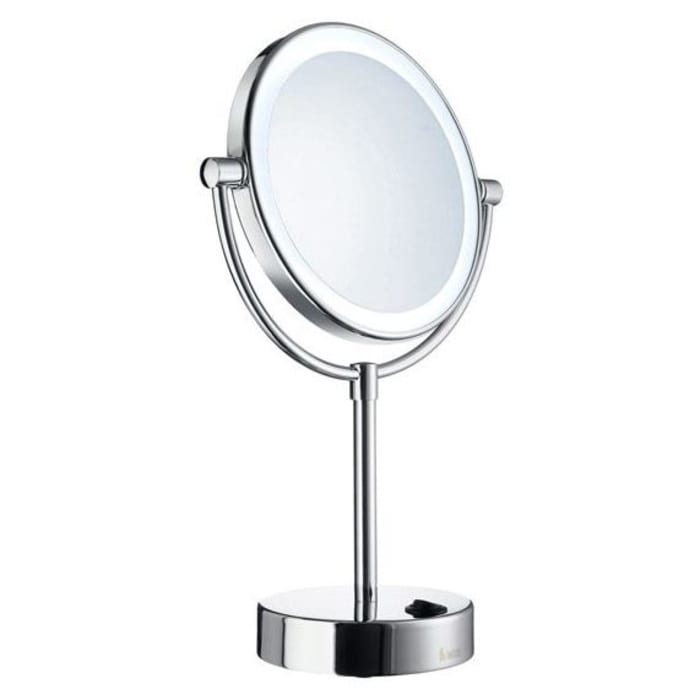 Smedbo Outline Kosmetikspiegel Standmodell, mit LED Beleuchtung