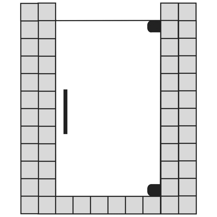 Sprinz Achat R Plus Drehtür rechts für Nische bis 80 x 150 cm