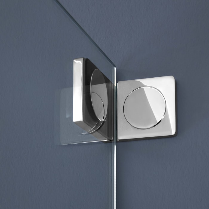 Sprinz Achat R Plus Drehtür mit Festelement rechts für Nische bis 140 x 200 cm