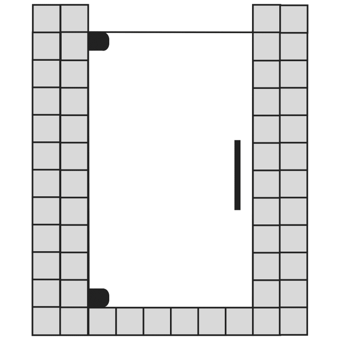 Sprinz Achat R Plus Pendeltür links für Nische bis 90 x 200 cm