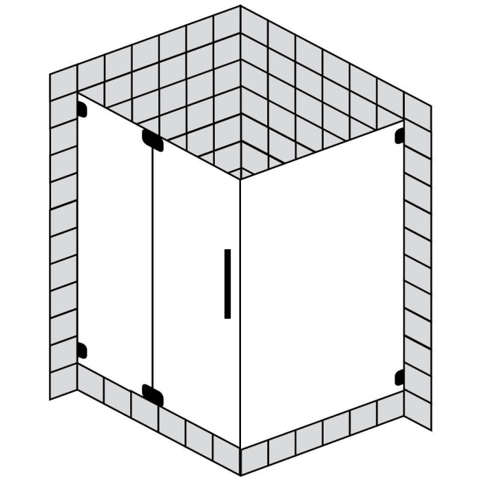 Sprinz Achat R Plus Drehtüre mit Seitenwand bis 100 x 120 x 200 cm