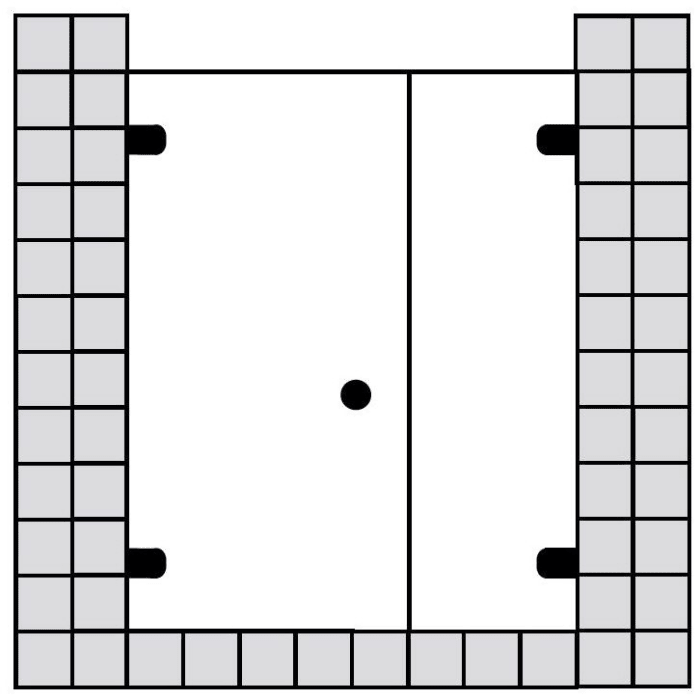 Sprinz BS-Dusche 75 Tür Links mit Festelement für Nische bis 120 x 200 cm