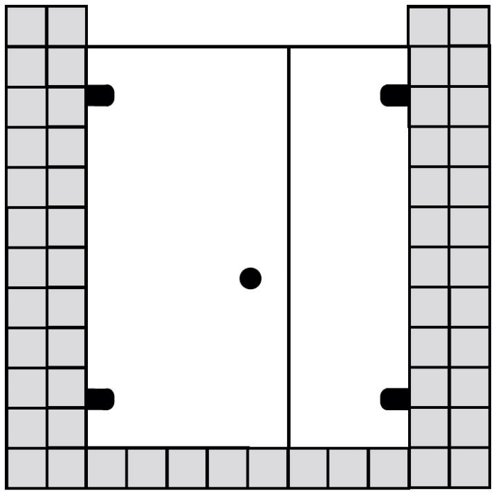 Sprinz BS-Dusche 75 Tür Links mit Festelement für Nische bis 140 x 200 cm