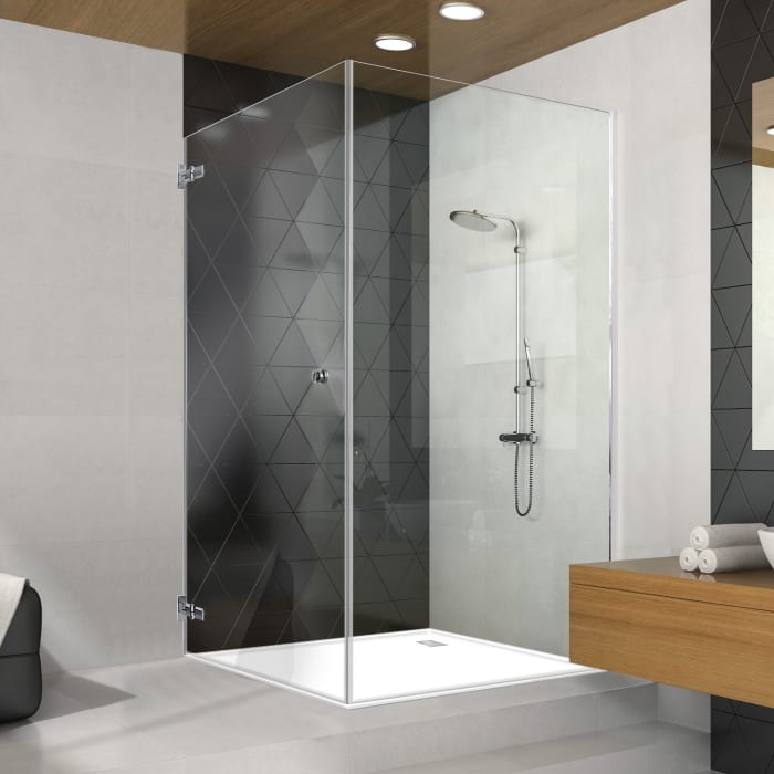 Sprinz BS-Dusche 75 Tür mit Seitenwand bis 90 x 90 x 200 cm