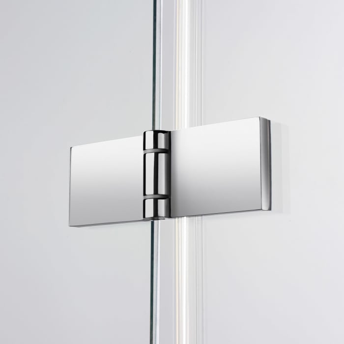 Sprinz Fortuna Fünfeck-Dusche rahmenlos, 1-türig, bis 90 x 90 cm