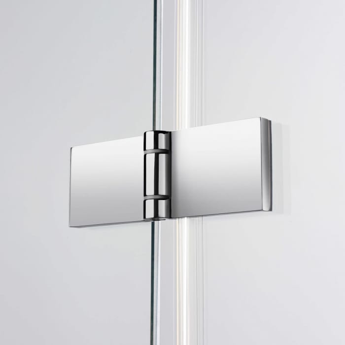 Sprinz Fortuna Fünfeck-Dusche rahmenlos, 1-türig,  bis 100 x 100 cm