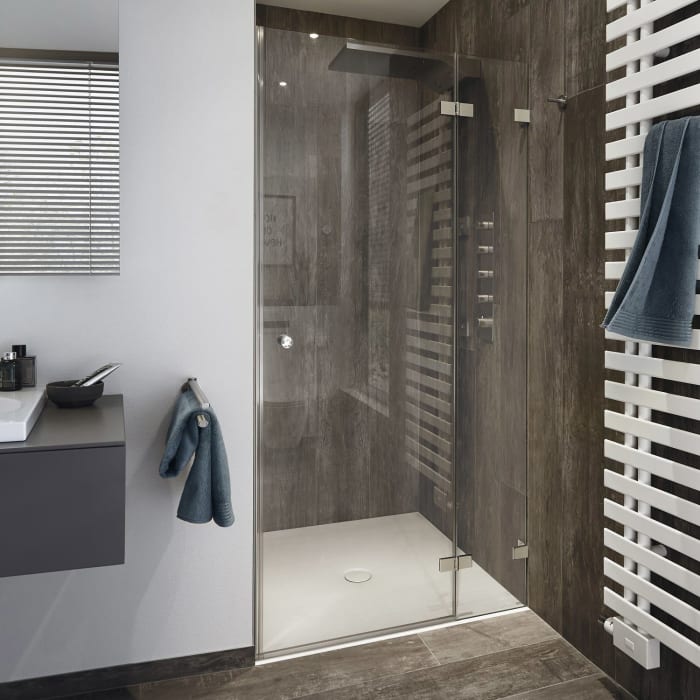 Sprinz Fortuna Tür mit Seitenteil für Nische 160 x 200 cm, Anschlag rechts