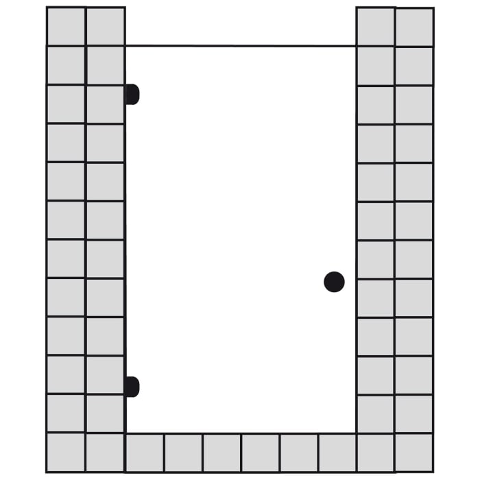 Sprinz Fortuna Tür in Nische bis 90 x 200 cm, Anschlag links
