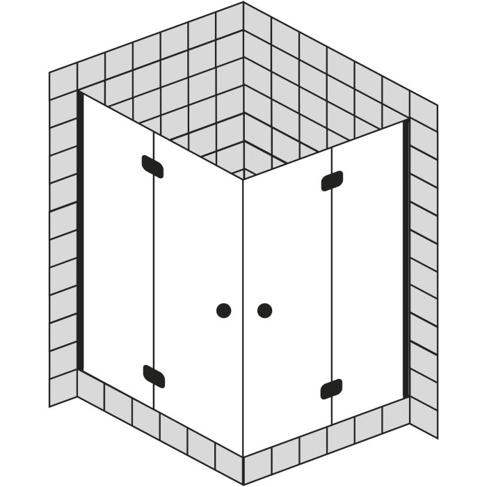 Sprinz Fortuna Eckeinstieg 90 x 80 x 200 cm Sondergröße