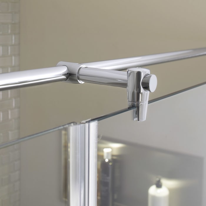 Sprinz Fortuna Tür mit Festteil und Seitenwand 90 x 90 x 200 cm Türanschlag rechts