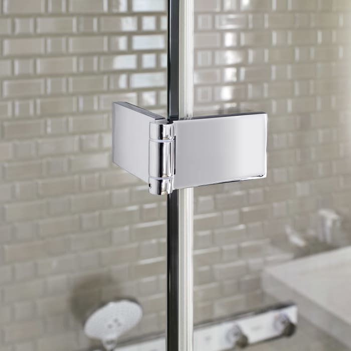 Sprinz Fortuna Tür mit Festteil und Seitenwand 90 x 75 x 200 cm Türanschlag rechts