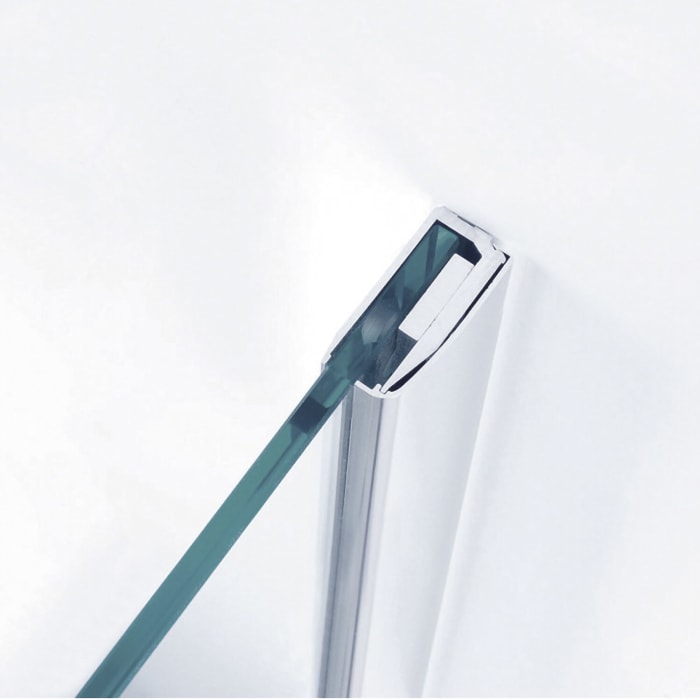 Sprinz Fortuna Tür mit Festteil und kurzer Seitenwand 100 x 100 x 200 cm Türanschlag rechts