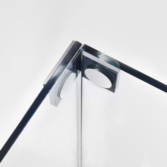 Sprinz Inloop Walk-In Seitenwand mit Festteil Anschlag links, Breite bis 200 cm