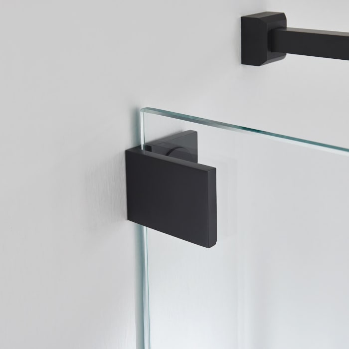 Sprinz Omega Black Edition Pendeltür mit Seitenteil 90 x 200 cm