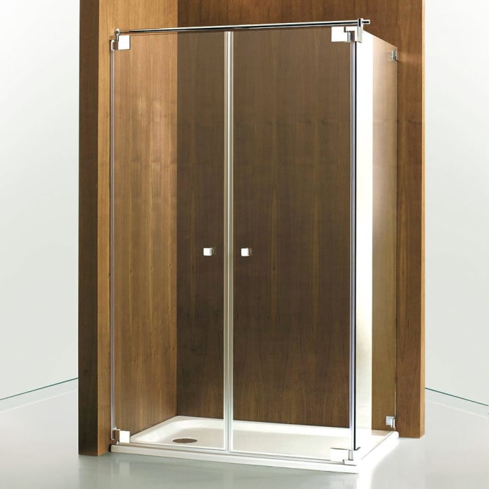 Sprinz Omega Pendeltüren mit Seitenwänden bis 100 x 100 x 210 cm