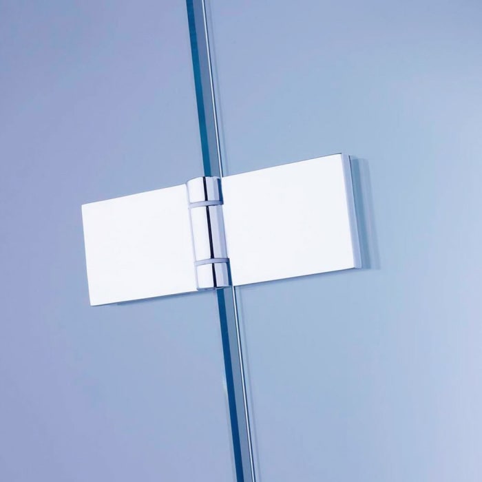 Sprinz Fortuna Tür mit Seitenwand an Badewanne rahmenlos Anschlag links, Höhe 210 cm