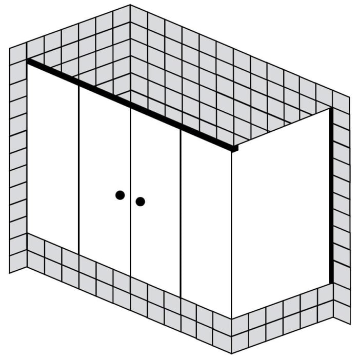 Sprinz Tansa Schiebetüren Fronteinstieg auf Badewanne bis 200 x 90 x 150 cm