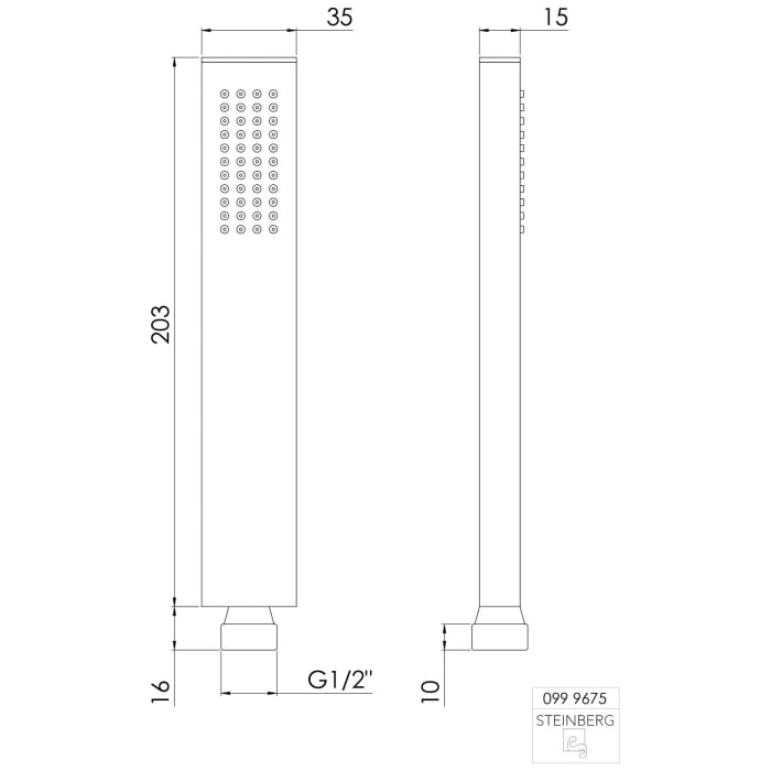 Steinberg Handbrause mit Easy-clean