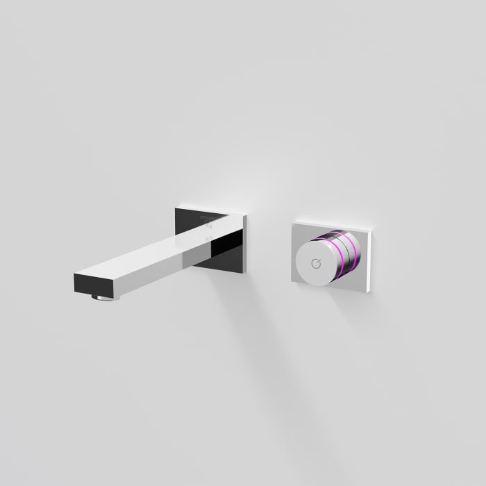 Steinberg iFlow vollelektronische Wand-Waschtisch- Armatur, Rosette eckig