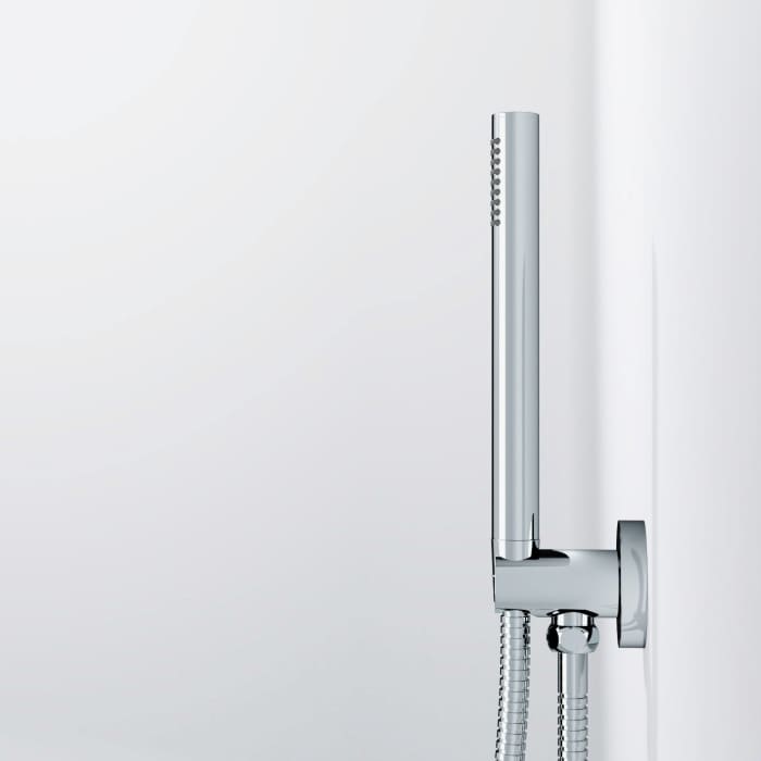 Steinberg Serie 100 Handbrausegarnitur mit integriertem Wandanschlussbogen