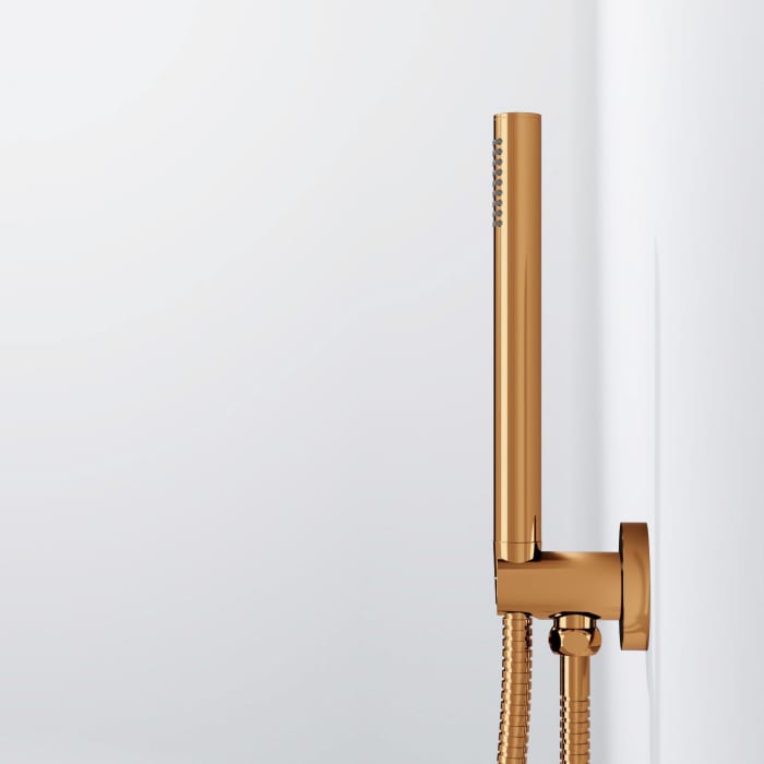 Steinberg Serie 100 Handbrausegarnitur mit integriertem Wandanschlussbogen