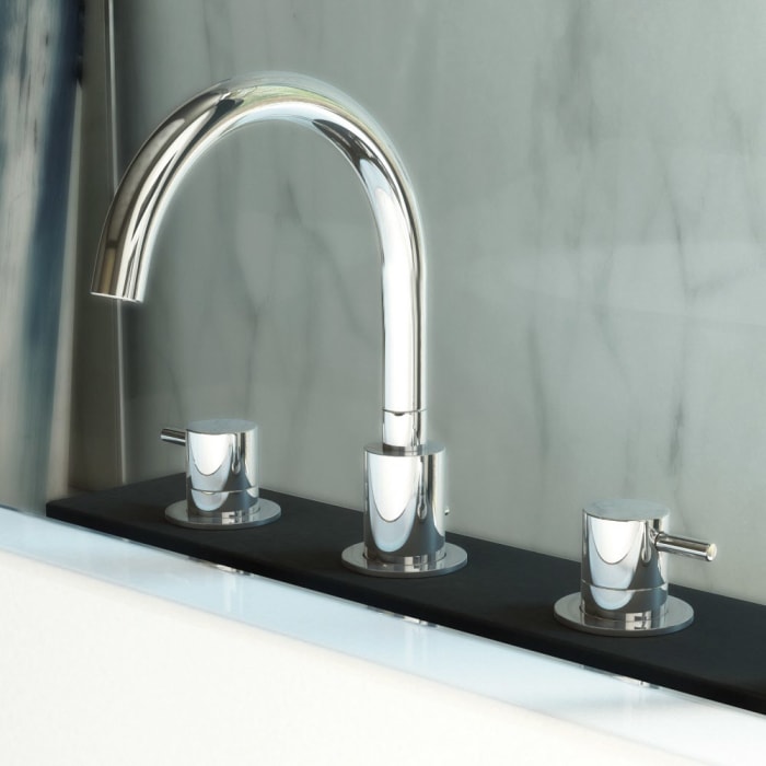 Steinberg Serie 100 Waschtisch-Zweigriffmischer-Standbatterie