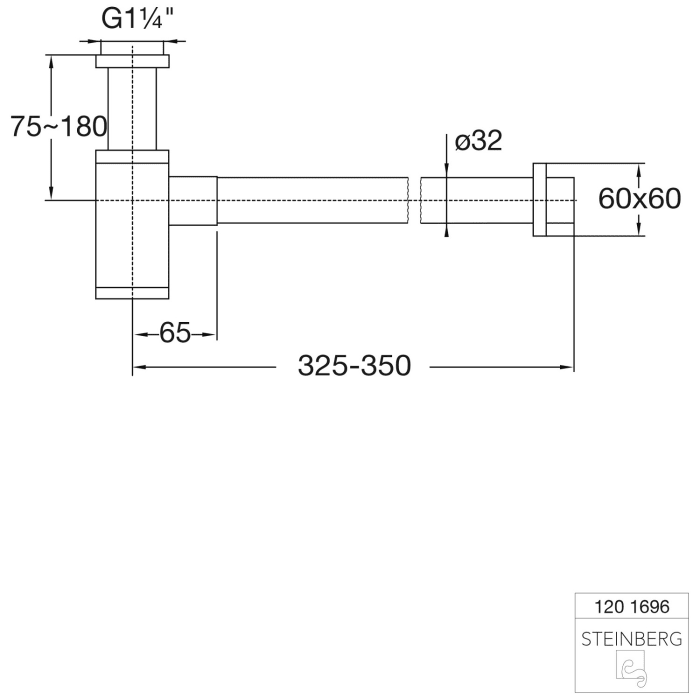 Steinberg Serie 120 Design-Sifon