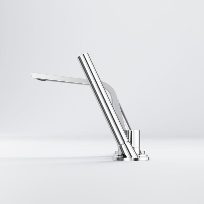 Steinberg Serie 260 4-Loch Wanne/Brause-Standarmatur mit Auslauf