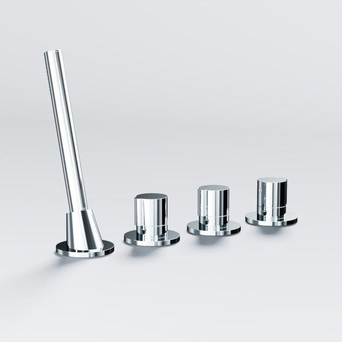 Steinberg Serie 260 4-Loch Wanne/Brause-Standarmatur ohne Auslauf