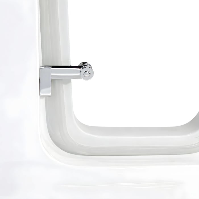 Steinkamp easy entry Badewanne 170 x 75 cm mit Glastür links, Trio Ablauf und Acrylverkleidung