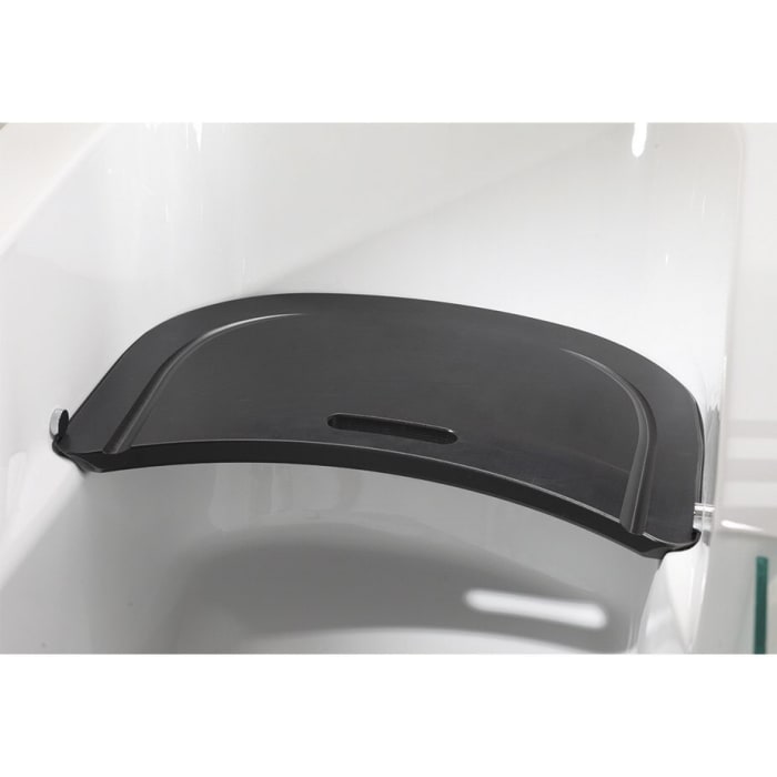 Steinkamp easy entry Badewanne 160 x 75 cm mit Glastür rechts, Trio Ablauf und Acrylverkleidung