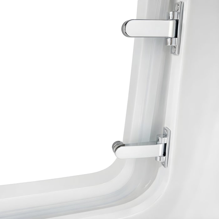 Steinkamp easy entry Badewanne 180 x 80 cm mit Glastür links und Styrodurverkleidung