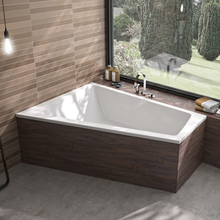Steinkamp Life Eckbadewanne 170 x 110/65 cm Ecke links