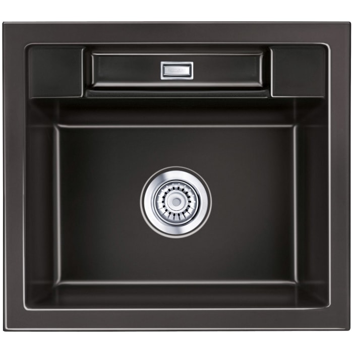 Systemceram Keradomo Bela 57 Einbauspüle mit Handbetätigung, ohne Hahnlochbohrung