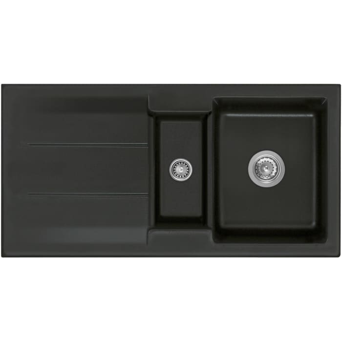 Systemceram Keradomo Genea 100 Einbauspüle mit Excenterbetätigung, ohne Hahnlochbohrung