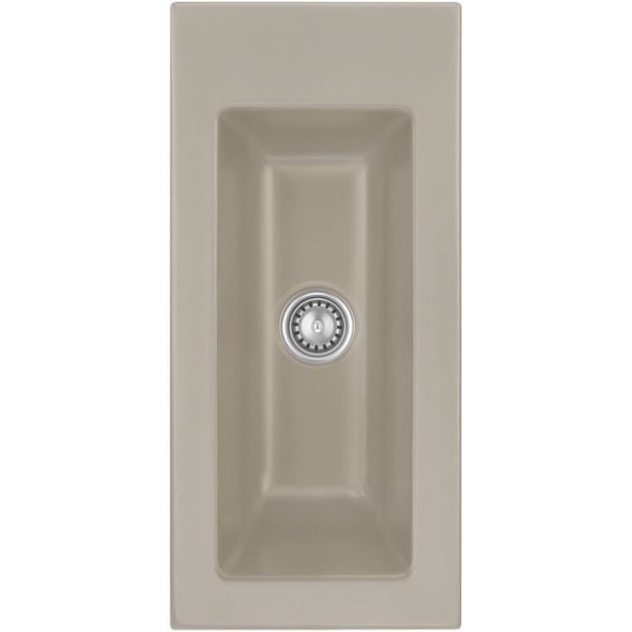 Systemceram Keradomo Mera 24 Einbauspüle mit Handbetätigung, ohne Hahnlochbohrung