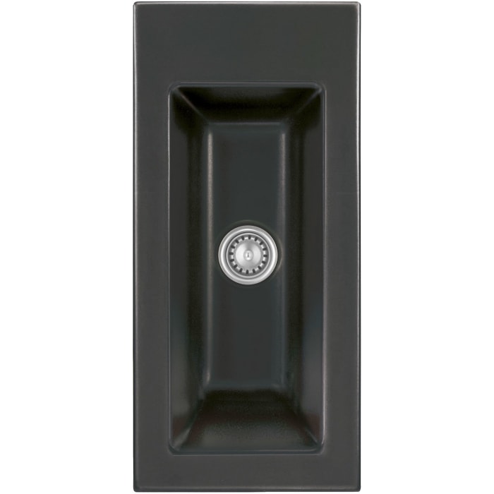 Systemceram Keradomo Mera 24 Einbauspüle mit Handbetätigung, ohne Hahnlochbohrung