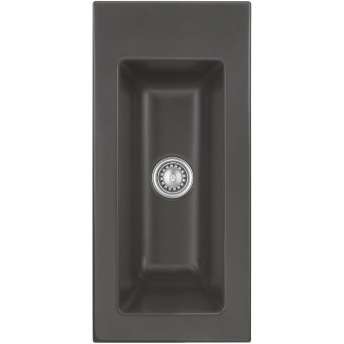 Systemceram Keradomo Mera 24 Einbauspüle mit Handbetätigung, ohne Hahnlochbohrung