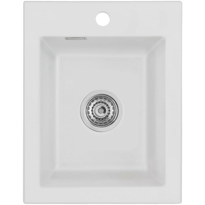 Systemceram Keradomo Mera 39 Einbauspüle mit Handbetätigung, inkl. Armaturbohrung