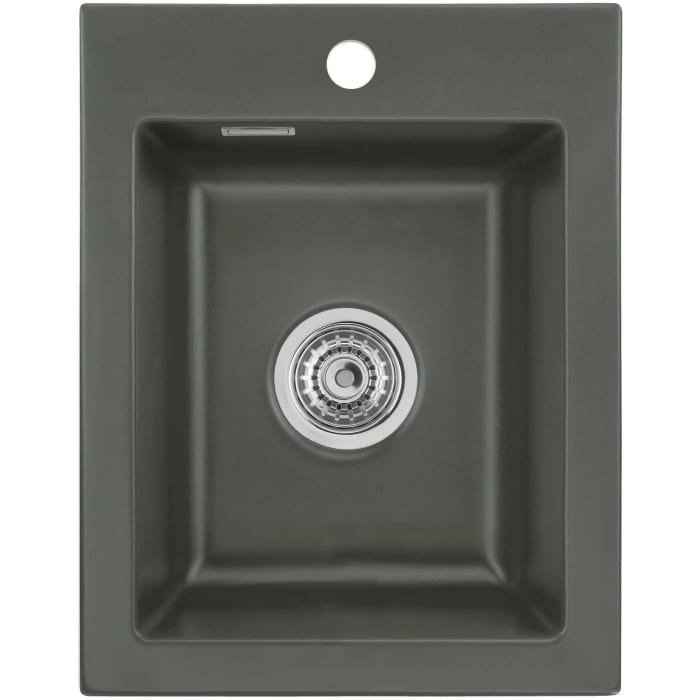 Systemceram Keradomo Mera 39 Einbauspüle mit Handbetätigung, inkl. Armaturbohrung