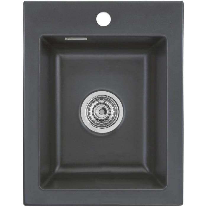 Systemceram Keradomo Mera 39 Einbauspüle mit Handbetätigung, inkl. Armaturbohrung