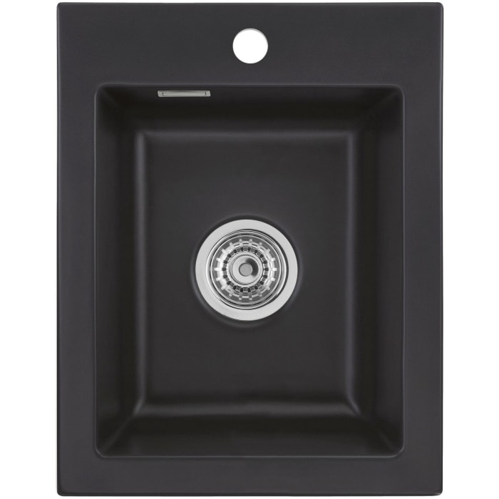 Systemceram Keradomo Mera 39 Einbauspüle mit Excenterbetätigung, inkl. Armaturbohrung