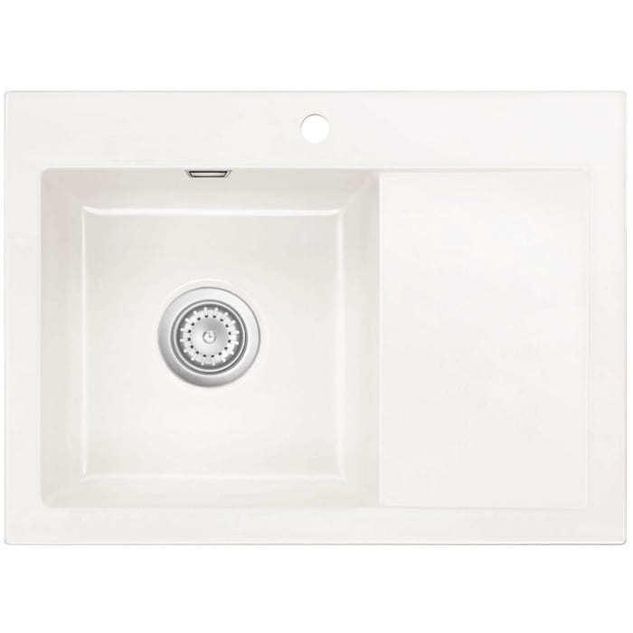 Systemceram Keradomo Mera 70 Einbauspüle links mit Handbetätigung, inkl. Armaturbohrung