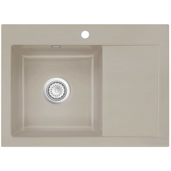 Systemceram Keradomo Mera 70 Einbauspüle links  mit Handbetätigung, inkl. Armaturbohrung